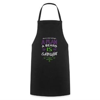 Chubby Bear Coach Beard Beard Fear Harden Gift - Cooking Apron - black - Front - AI Model Male 185 dark (185cm)
