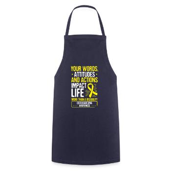 Osteogenic Sarcoma Month Day Warrior Survivor - Cooking Apron - navy - Front - AI Model Male 185 dark (185cm)