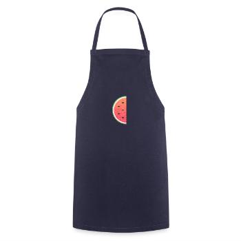 Sommerliche Wassermelone - Kochschürze - Navy - Vorne - AI Model Male 185 dark (185cm)
