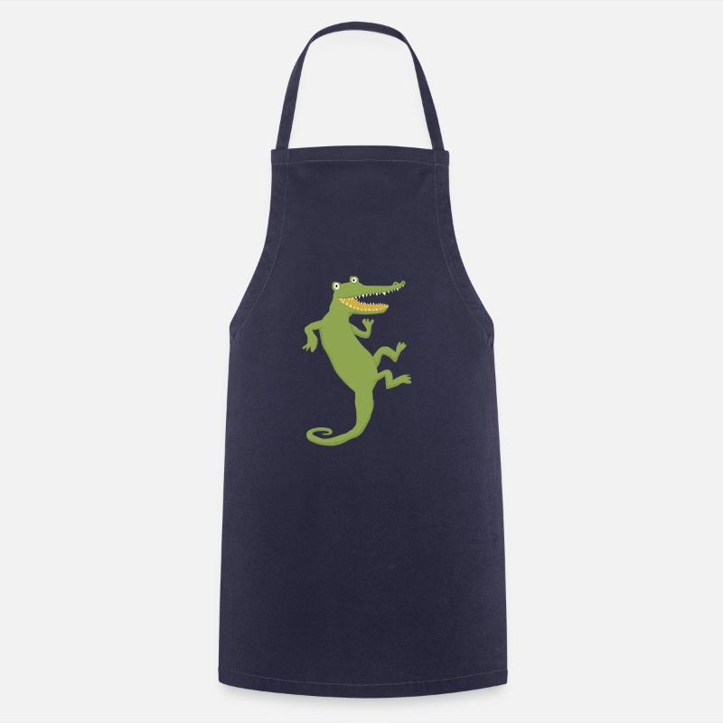 Krokodil - Kochschürze - Navy