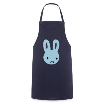 bunny/hase - Kochschürze - Navy - Vorne - AI Model Male 185 dark (185cm)