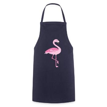 Flamingo - Kochschürze - Navy - Vorne - AI Model Male 185 dark (185cm)