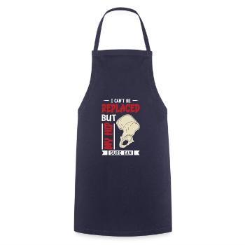 I can't be replaced but my hip sure can - Kochschürze - Navy - Vorne - AI Model Male 185 dark (185cm)