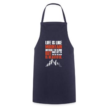 Alpiniste Nature Aventure - Tablier de cuisine - marine - Devant - AI Model Male 185 dark (185cm)