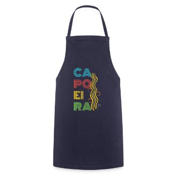 Capoeira - Cooking Apron - navy - Front - AI Model Male 185 dark (185cm)