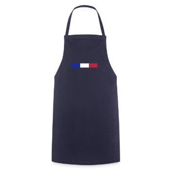 France Français Française French Frankreich - Tablier de cuisine - marine - Devant - AI Model Male 185 dark (185cm)