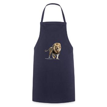 Lion - Tablier de cuisine - marine - Devant - AI Model Male 185 dark (185cm)