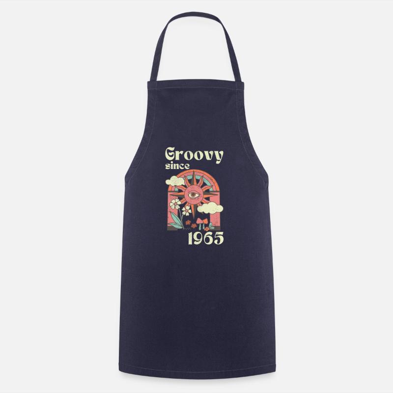 Groovy since 1965 mit Retro Grafik - Kochschürze - Navy