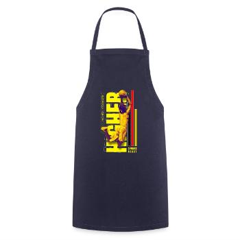 | bête à 3 points | de basket-ball Tournoi - Tablier de cuisine - marine - Devant - AI Model Male 185 dark (185cm)