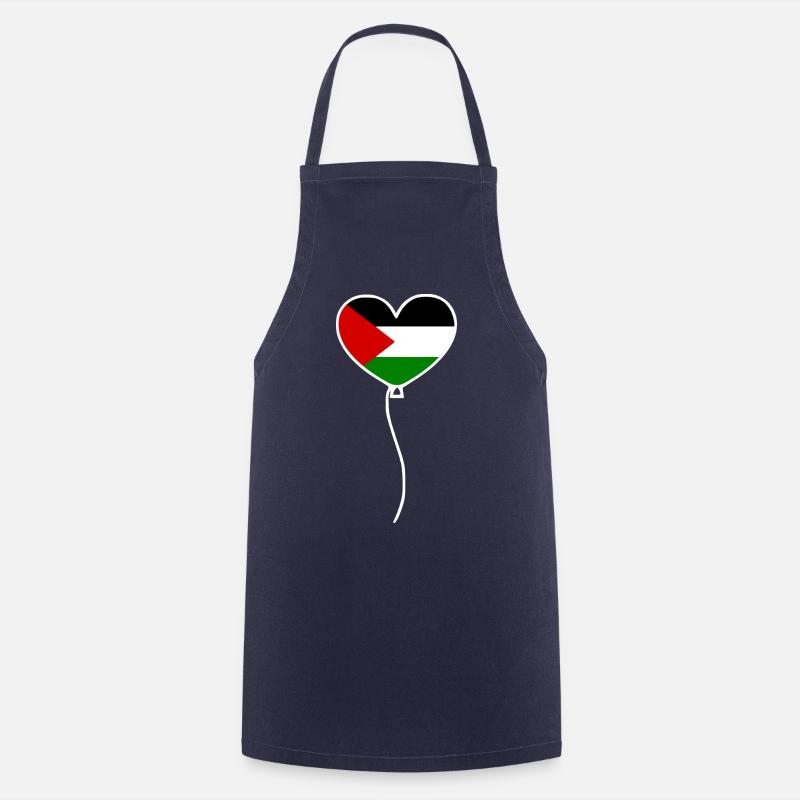 Free palestine - Tablier de cuisine - marine