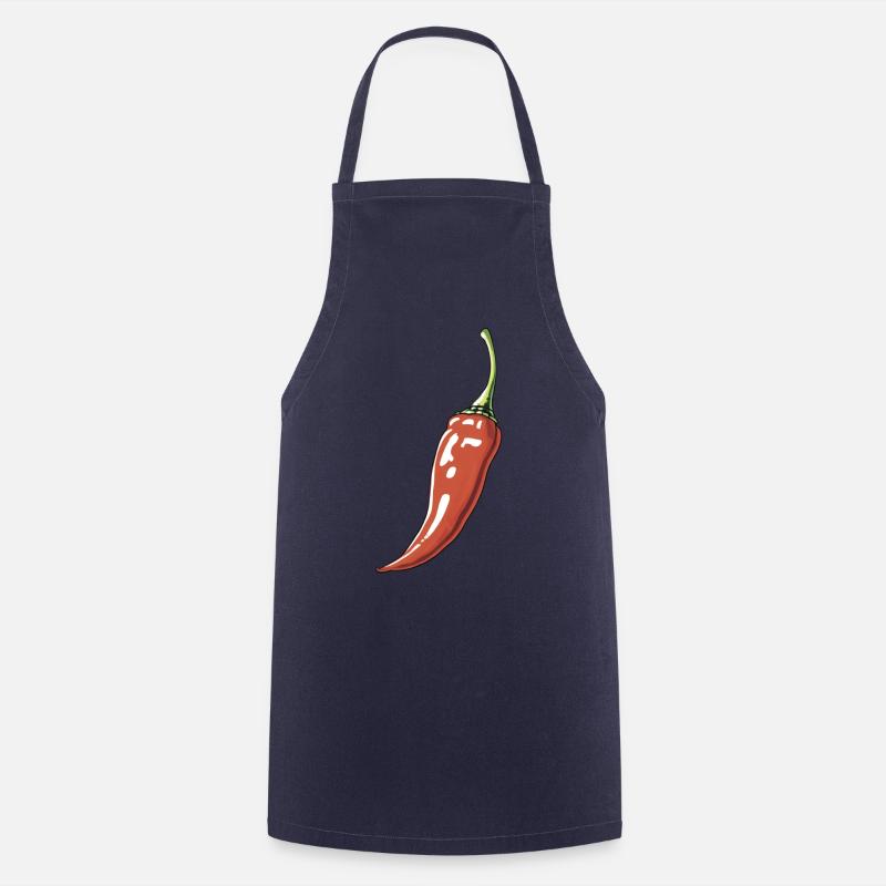 Red hot pepper - Cooking Apron - navy