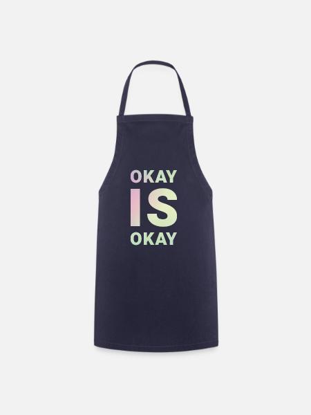 Okay? Alles super Okay - Kochschürze - Navy