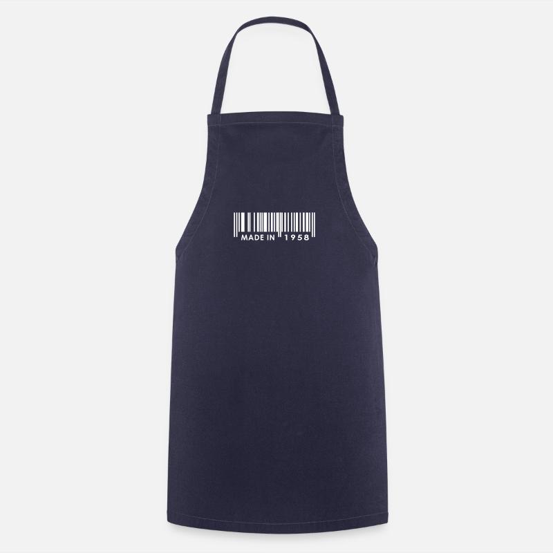 Birthday 1958 - Cooking Apron - navy