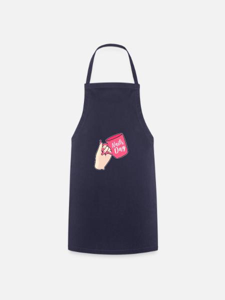 Nägel Tag Maniküre Gift - Kochschürze - Navy