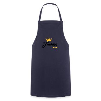 Sohn / Tochter / Familie / Mädchen - Kochschürze - Navy - Vorne - AI Model Male 185 dark (185cm)