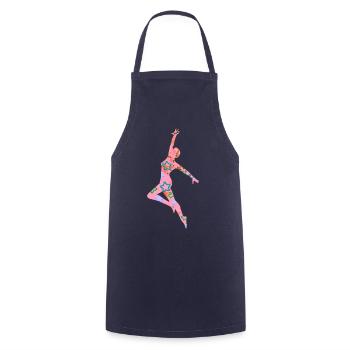 dancer, dancing, illustration, dancer,stars - Cooking Apron - navy - Front - AI Model Male 185 dark (185cm)