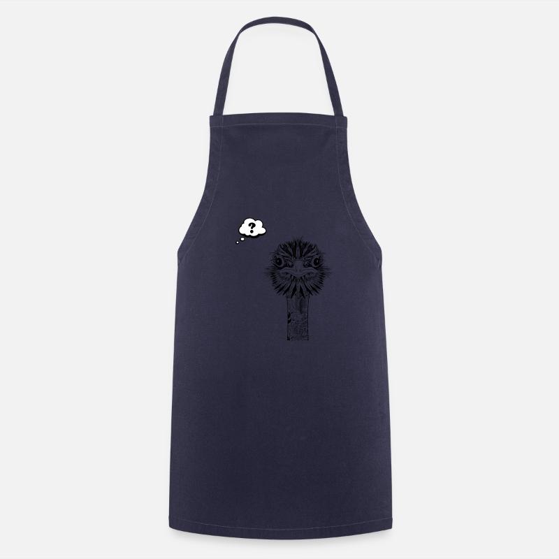 Bulle Comiques point d'interrogation - Tablier de cuisine - marine