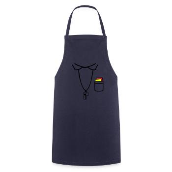Referee - Cooking Apron - navy - Front - AI Model Male 185 dark (185cm)
