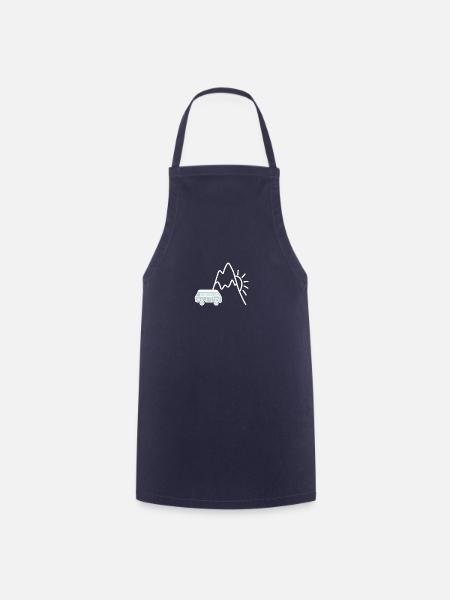 Berge Camper - Kochschürze - Navy