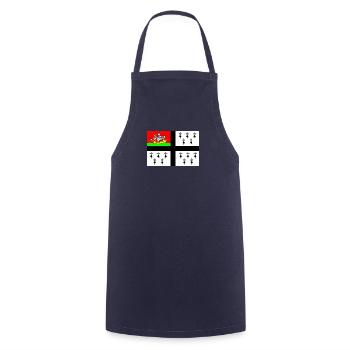 Drapeau de Nantes - Tablier de cuisine - marine - Devant - AI Model Male 185 dark (185cm)