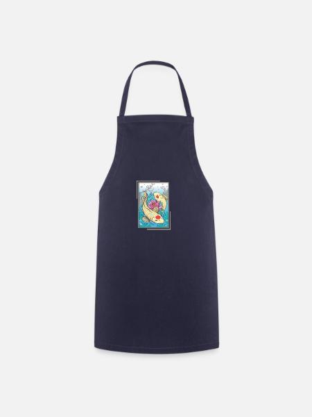 Koi Karpfen Japanischer Koifisch - Kochschürze - Navy