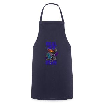 BBQ Smoker Grillen Vater Fleisch Sommer Koch - Kochschürze - Navy - Vorne - AI Model Male 185 dark (185cm)