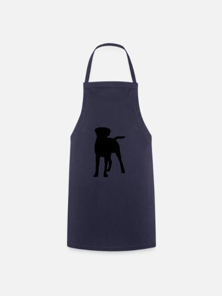 Boxer Silhouette - Kochschürze - Navy