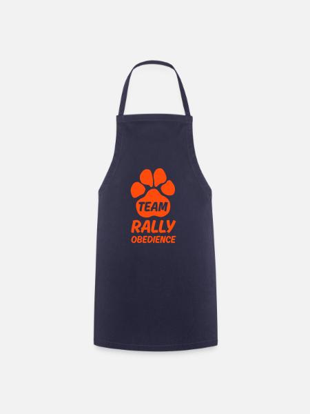 Team Rally Obedience - Hundepfote - Hundesport - Kochschürze - Navy