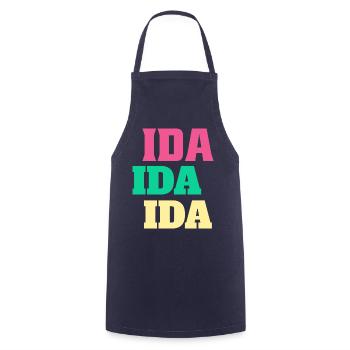 Ida Idachen Birthday Name First Name Gifts - Cooking Apron - navy - Front - AI Model Male 185 dark (185cm)