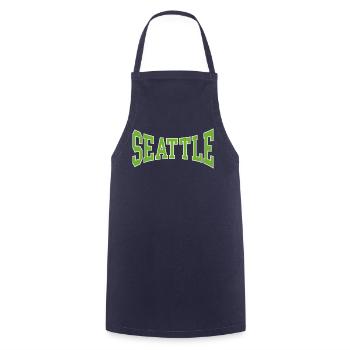 Seattle - Cooking Apron - navy - Front - AI Model Male 185 dark (185cm)