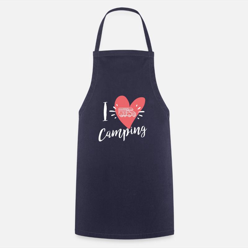 J'adore le camping - Tablier de cuisine - marine