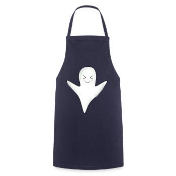 T-shirt d’Halloween Ghost spooky chemise mignonne - Tablier de cuisine - marine - Devant - AI Model Male 185 dark (185cm)