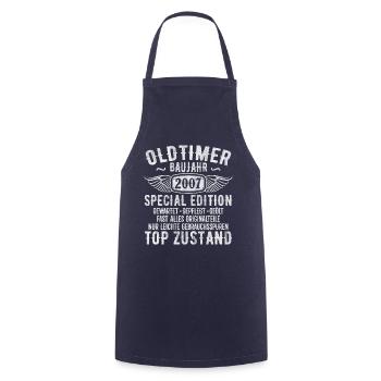 2007 Jahrgang Geburtstag Vintage Retro Geschenk - Kochschürze - Navy - Vorne - AI Model Male 185 dark (185cm)