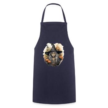 Sorcière - Tablier de cuisine - marine - Devant - AI Model Male 185 dark (185cm)