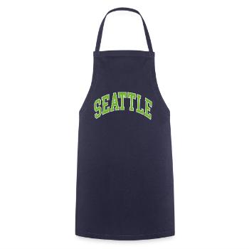 Seattle - Cooking Apron - navy - Front - AI Model Male 185 dark (185cm)