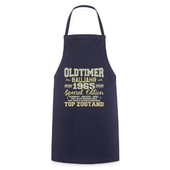 Vintage 1965 Born Retro Birthday Vintage - Cooking Apron - navy - Front - AI Model Male 185 dark (185cm)
