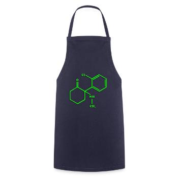 Ketamine - Cooking Apron - navy - Front - AI Model Male 185 dark (185cm)