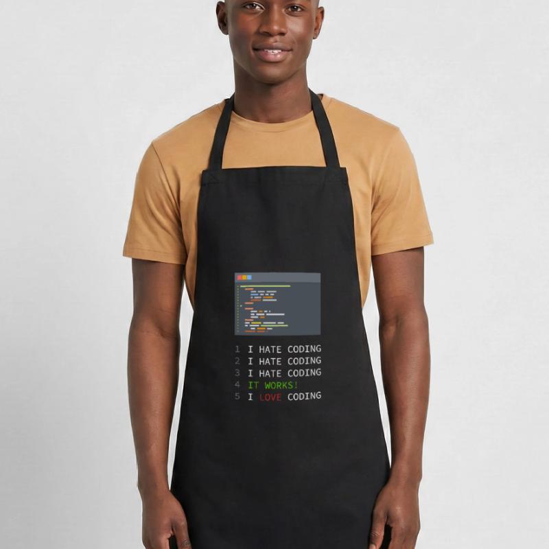 J'aime coder! Programmeurs, nerds, ordinateurs Tablier de cuisine