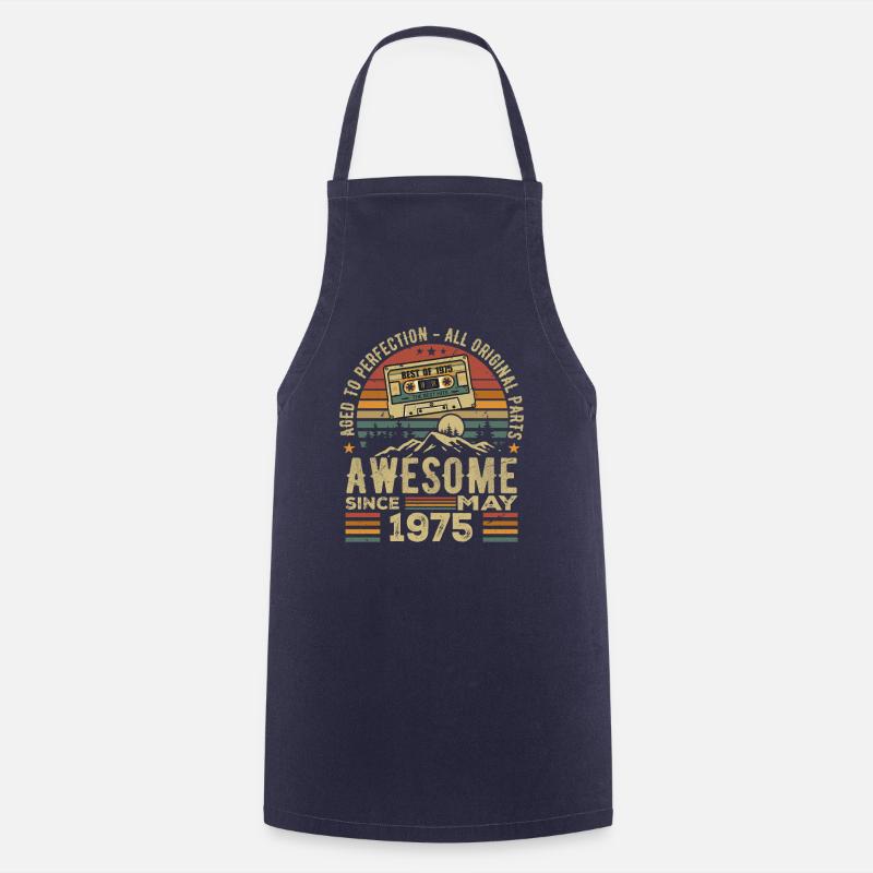 1978, Rétro 1978, millésime mai 1978, légendaire d - Tablier de cuisine - marine
