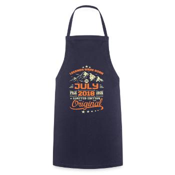 July 2018 Birthday Gift July 2018 - Cooking Apron - navy - Front - AI Model Male 185 dark (185cm)