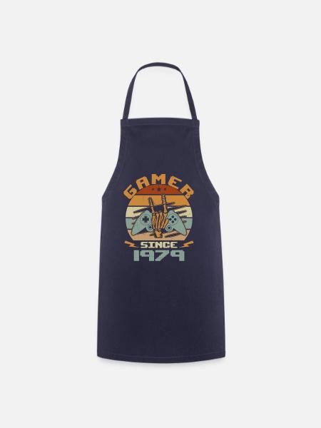 Gamer Since 1979 - Gaming Cadeau Anniversaire 1979 - Tablier de cuisine - marine