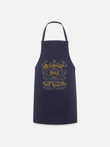 Août 1942 Août Cadeau Anniversaire 1942 Août 1942 - Tablier de cuisine - marine