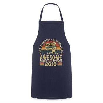 September 2010 Birthday Gift September 2010 - Cooking Apron - navy - Front - AI Model Male 185 dark (185cm)