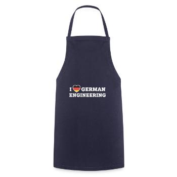 Ich liebe deutsche Ingenieurskunst Geschenk für Deutschland Autofan - Kochschürze - Navy - Vorne - AI Model Male 185 dark (185cm)
