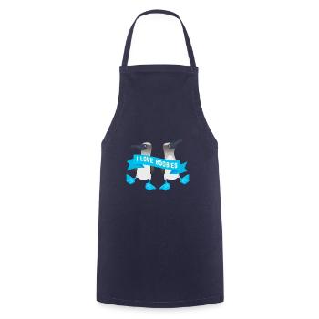 Fou aux pieds bleus des îles Galapagos - Funny Gift - Tablier de cuisine - marine - Devant - AI Model Male 185 dark (185cm)