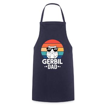 Gerbil Saying Gerbil Dad Funny Gerbil Gift - Cooking Apron - navy - Front - AI Model Male 185 dark (185cm)