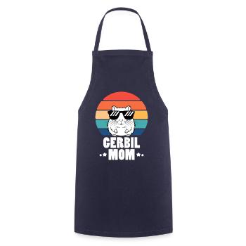 Gerbil Saying Gerbil Mom Funny Gerbil Gift - Cooking Apron - navy - Front - AI Model Male 185 dark (185cm)
