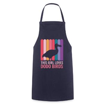 Dodo Dire Dodo Oiseau Fille Drôle Dodo Cadeau - Tablier de cuisine - marine - Devant - AI Model Male 185 dark (185cm)