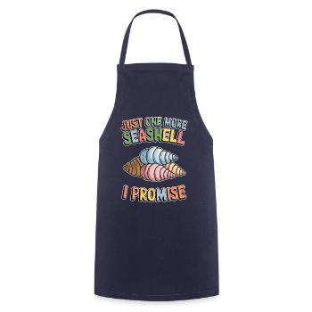 Seashells Beach Shells Shell Collector Gift - Cooking Apron - navy - Front - AI Model Male 185 dark (185cm)