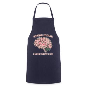 Neuro Nurse Nurse Neurology Gift - Cooking Apron - navy - Front - AI Model Male 185 dark (185cm)